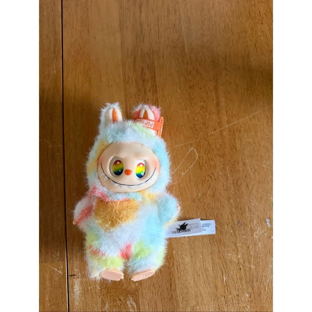 Pop Mart Labubu keychain rainbow monster